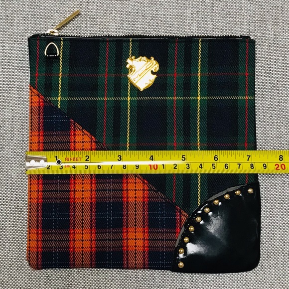 MAC Cosmetic Bag Tartan Plaid Pattern - Picture 8 of 9